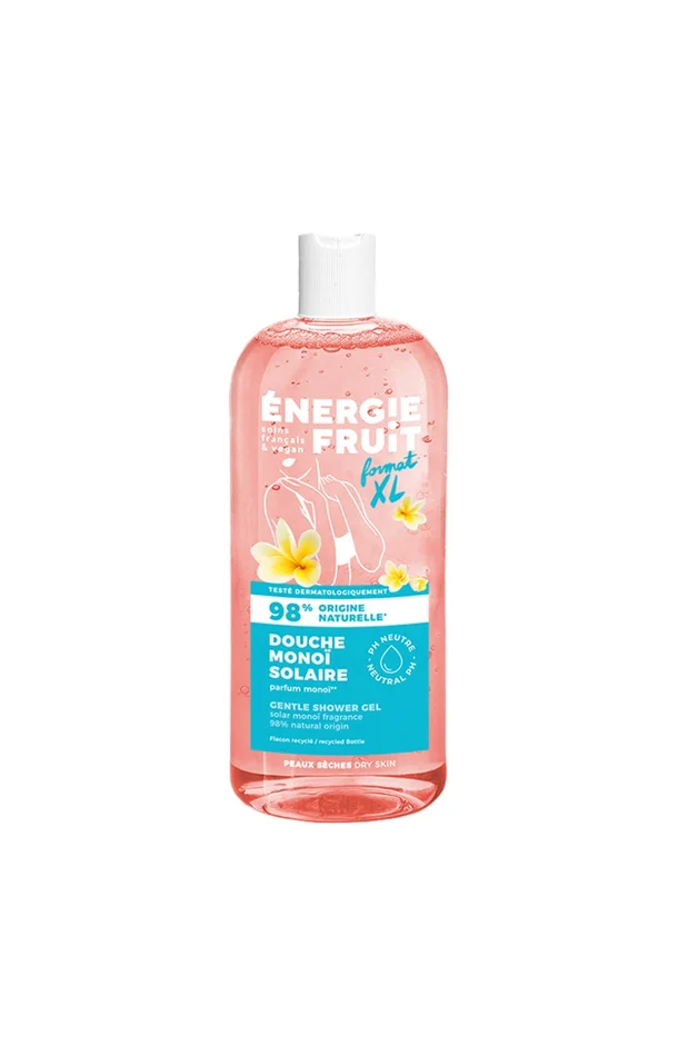 Gels douche hydratants – Huiles de monoï & macadamia bio – Peaux sèches – 2 x 500 ml