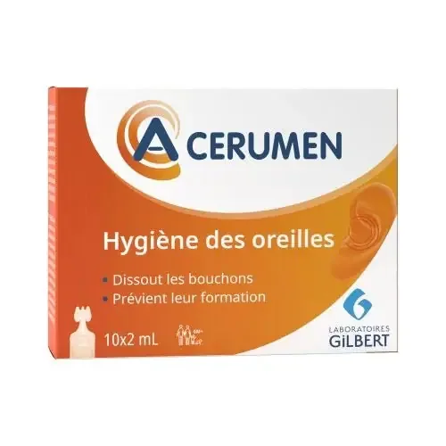 Gilbert A-CERUMEN Hygiène Auriculaire – 10 Unidoses