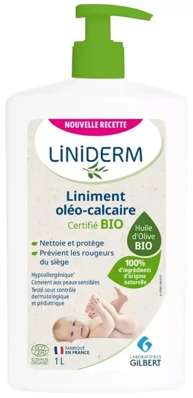 Gilbert Liniment Oleo-Calcaire Liniderm Certifie Bio – 1 l