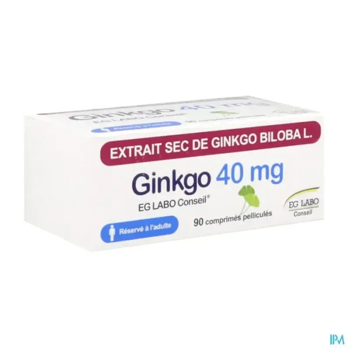 Ginkgo eg labo conseil 40mg comprimé 90