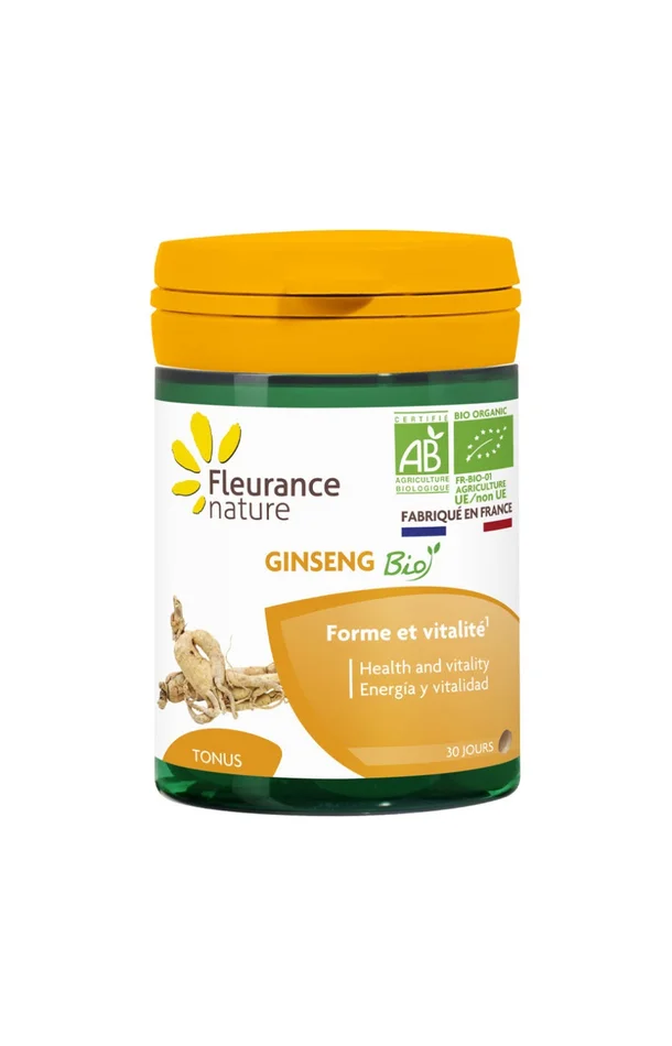 Ginseng tonique bio – Forme & vitalité – 1 mois