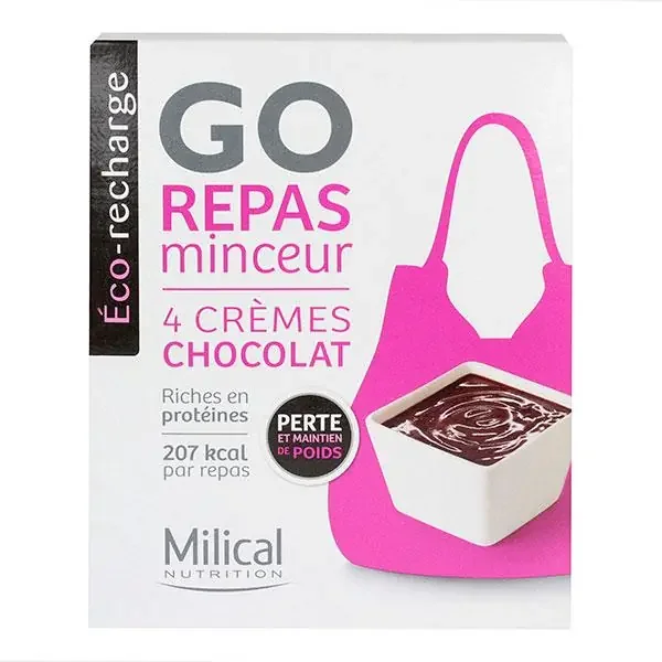 Go repas minceur 4 crèmes chocolat