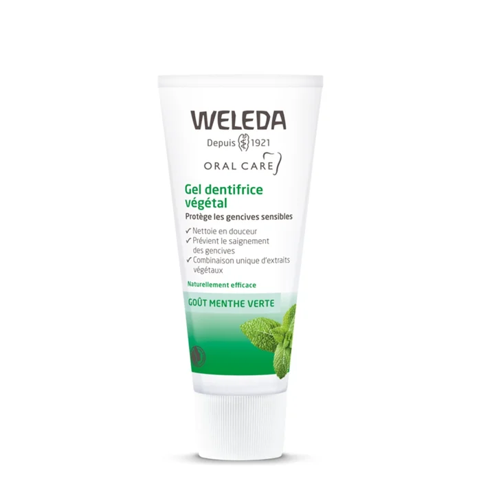 Go&ucirc;t Menthe – Gel Dentifrice V&eacute;g&eacute;tal – Formule Naturelle pour Gencives Sensibles – 75ml