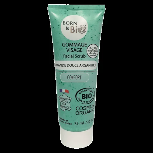 Gommage Visage Amande Douce Argan – Certifié bio