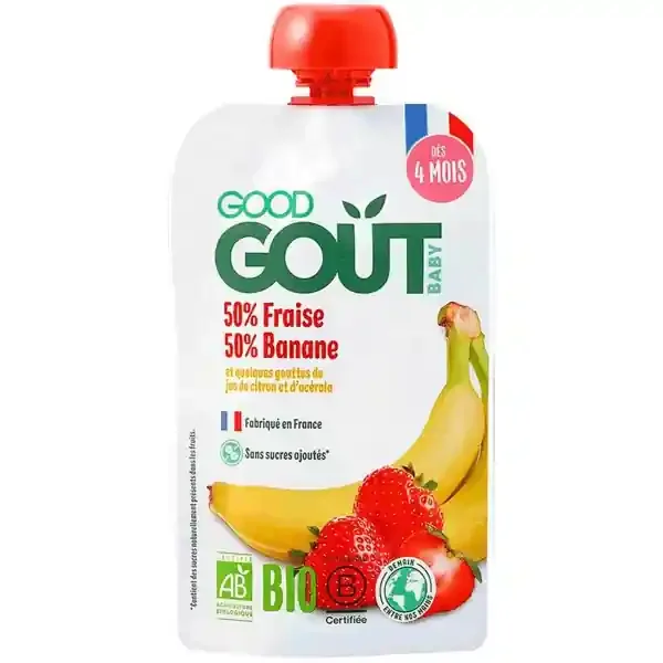 Good Goût Fraise Banane dès 4 Mois Bio 120 g