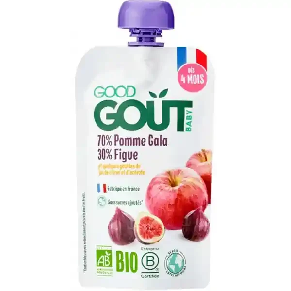 Good Goût Pomme Figue dès 4 Mois Bio 120 g