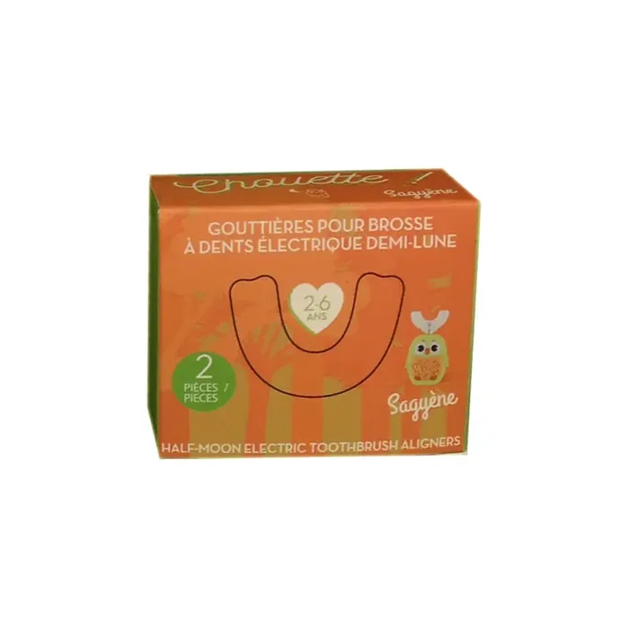 GOUTTIERES BROSSE A DENTS ELECTRIQUE DEMI LUNE ENFANT 2-6 ANS SAGYENE