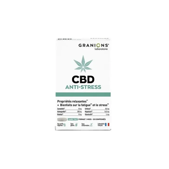Granions CBD Anti-Stress 30 comprimes