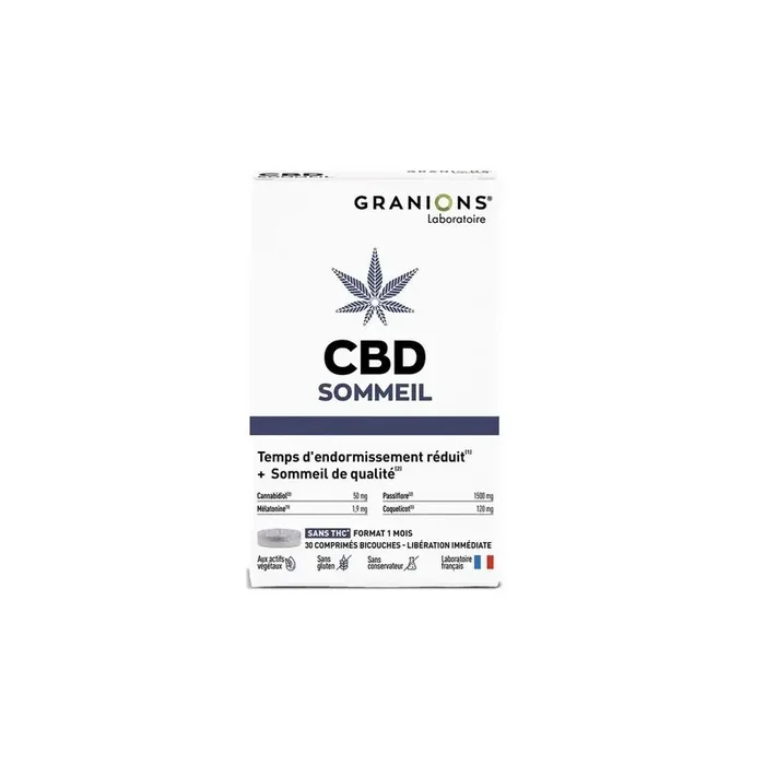 Granions CBD Sommeil 30 comprimes