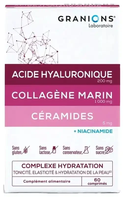 Granions Complexe Hydratation de la Peau 60 Comprimés