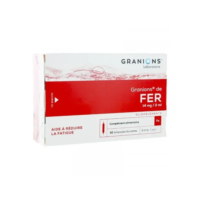 Granions de fer 30 ampoules 2ml