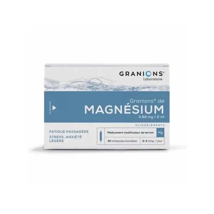 Granions de magnesium 30 ampoules 60ml
