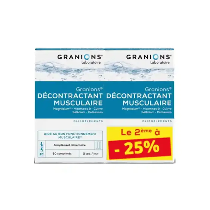 Granions Decontractant Musculaire lot de 2 x 60 comprimes