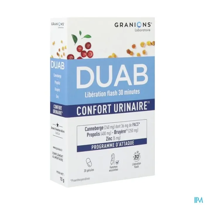 Granions duab propolis cranberry zinc gélule 20