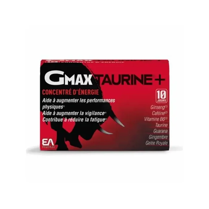 Granions gmax taurine+ concentree d‘energie 30 ampoules 160g