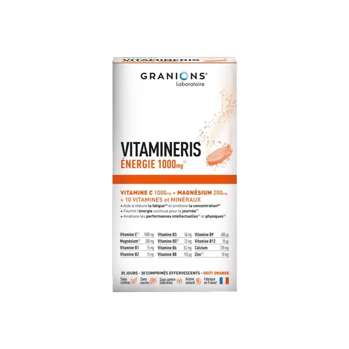 Granions Vitamineris Energie 1000mg – 30 comprimes