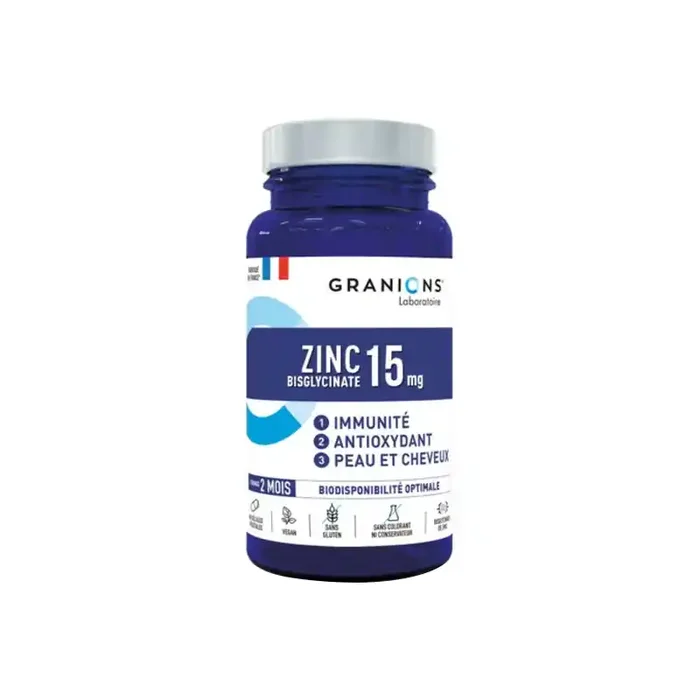 Granions Zinc Bisglycinate 15mg 60 gelules