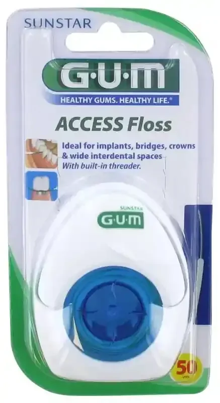 Gum Fil Dentaire Access Floss – 50 Fils Précoupés