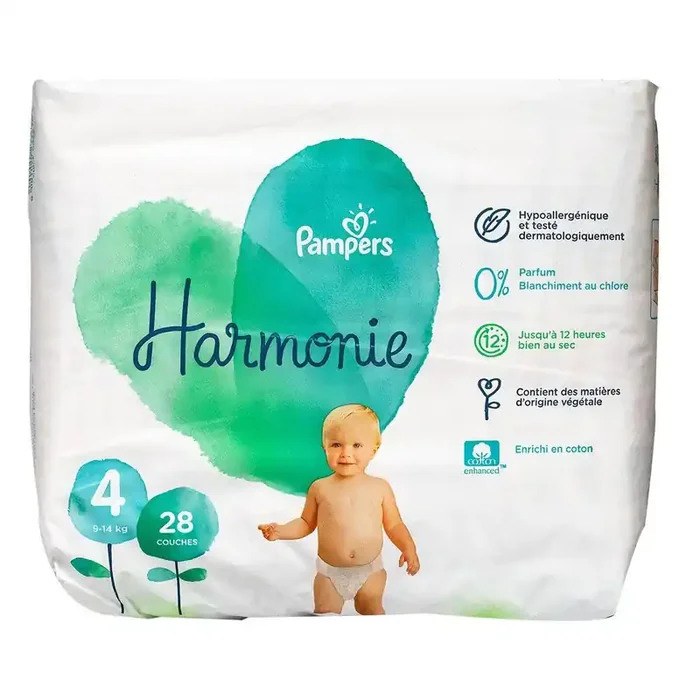 Harmonie 28 couches 9-14kg taille 4
