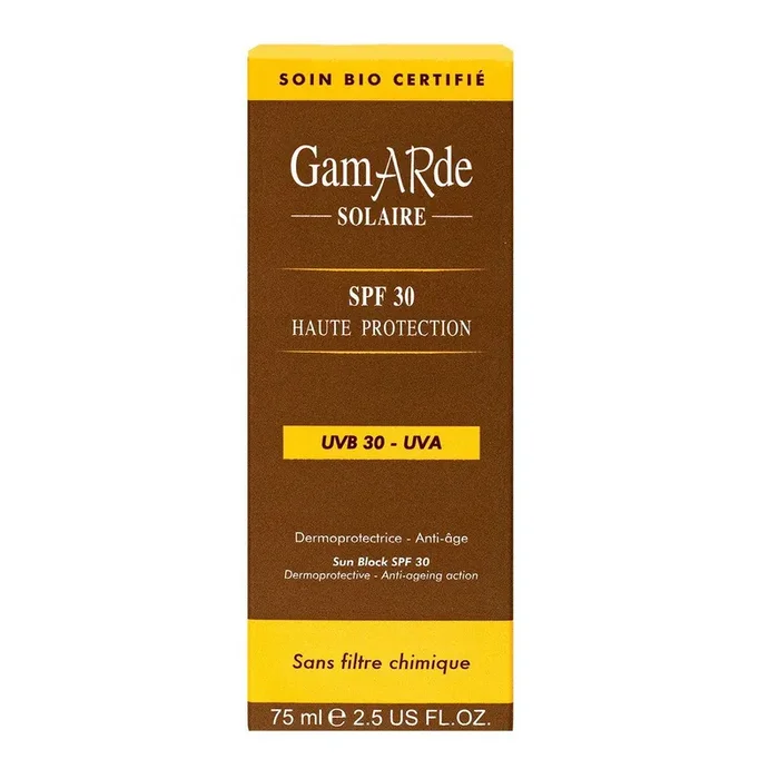 Haute protection SPF30 crème bio 75ml