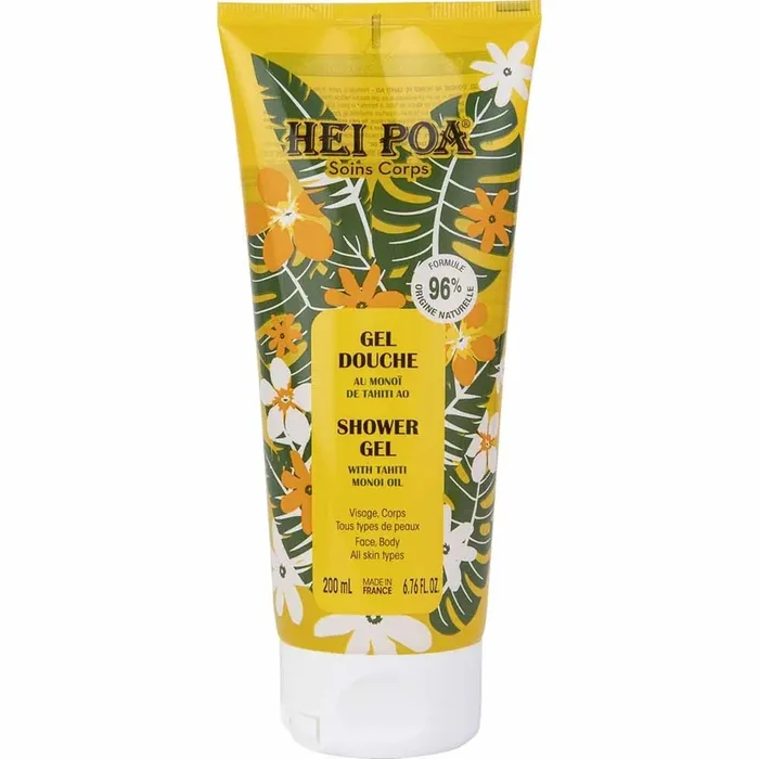 Hei Poa Soins Corps Gel Douche Monoï de Tahiti AO 200ml