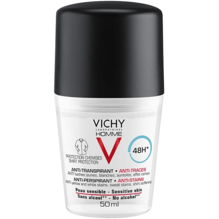 Homme – Déodorant Roll-On 48h Anti-Transpirant & Anti-Traces 50 ml