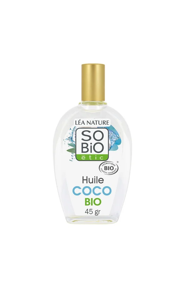 Huile de coco bio nourrissante & protectrice – Peaux & cheveux déshydratés