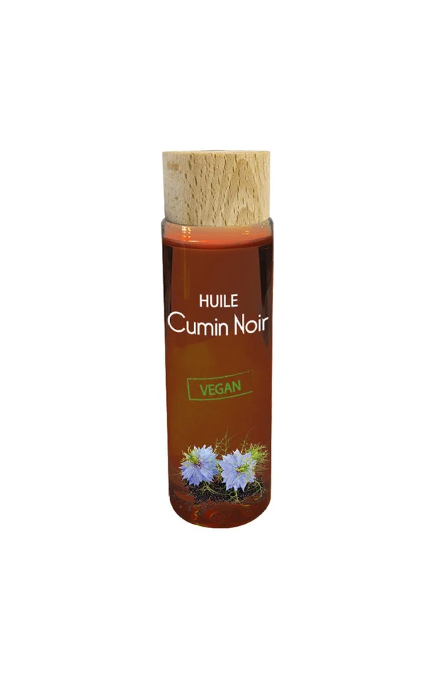 Huile de cumin noir – Cheveux, visage & corps – Cheveux abimés – 100 ml