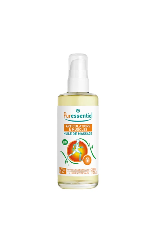Huile de massage arnica, gaulthérie & 7 huiles essentielles – Articulations & muscles – 200 ml