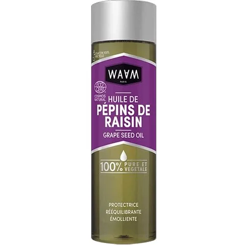 Huile de pépins de raisin bio – Visage, corps & cheveux – 75 ml