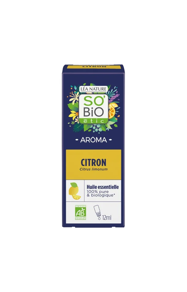 Huile essentielle de citron bio – 12 ml