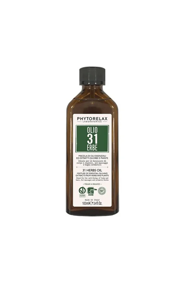 Huile multi-usages bio – Huile 31 herbes – Visage, corps & cheveux – 100 ml