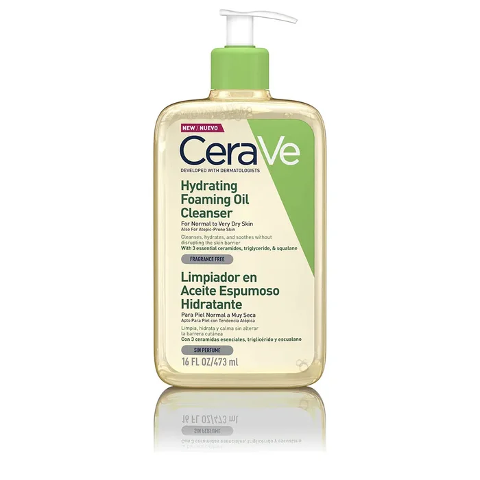 HUILE NETTOYANTE MOUSSANTE HYDRATANTE pour peaux normales à très sèches 473 ml