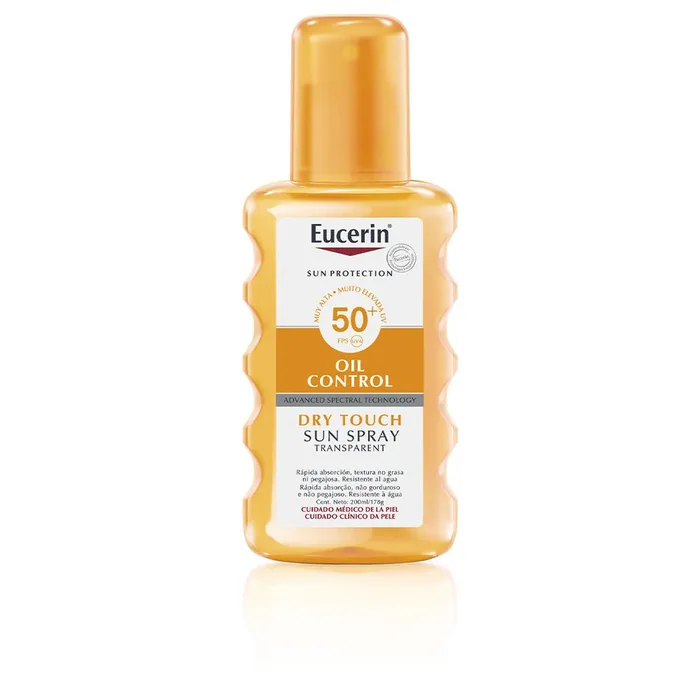 Huile PROTECTION SOLAIRE toucher sec spray transparent SPF50+ 200 ml