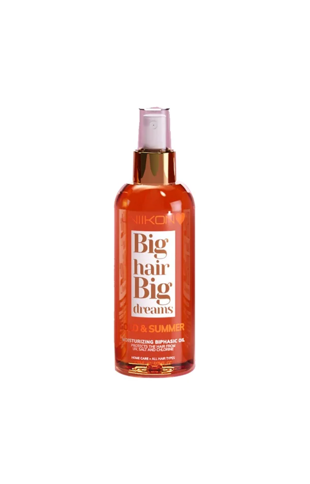 Huile solaire biphasée – Noix de coco – Cheveux exposés au soleil – 120 ml