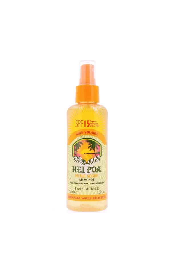 Huile solaire SPF 15 – Monoi – Corps – 150 ml