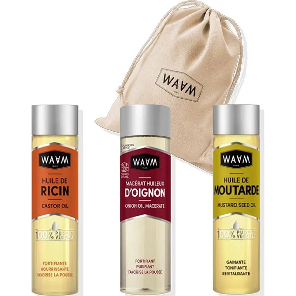 Huiles bio – Croissance et éclat – Cheveux – 3 x 75 ml