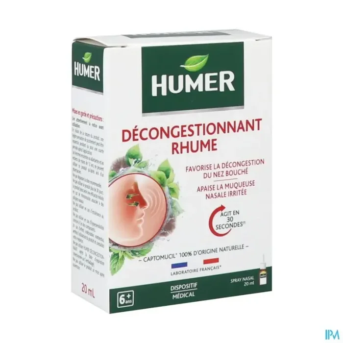 Humer decongestionnant rhume spray nasal 20ml