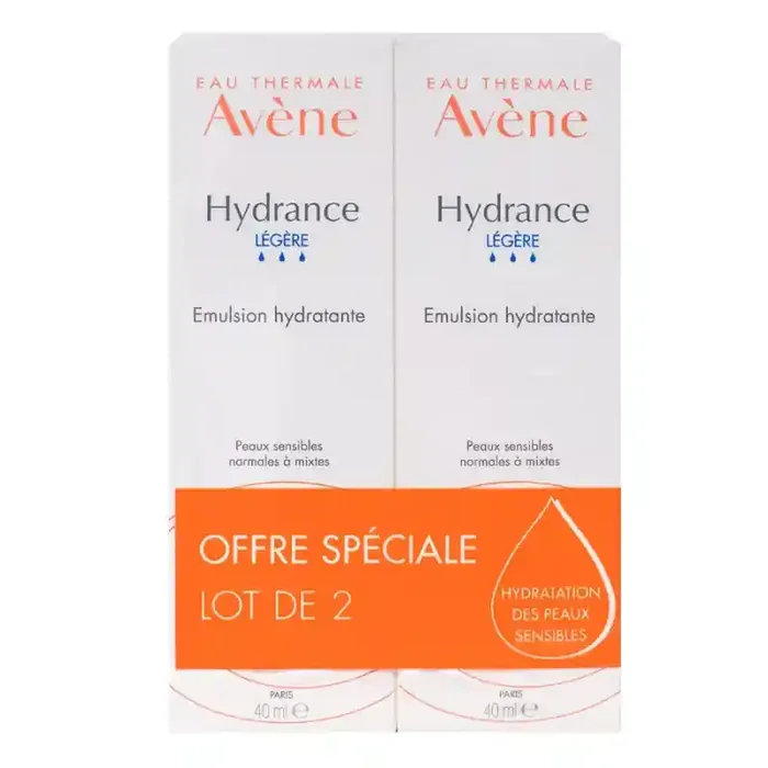 HYDRANCE EMULSION LEGERE HYDRATANTE LOT DE 2X40ML AVENE