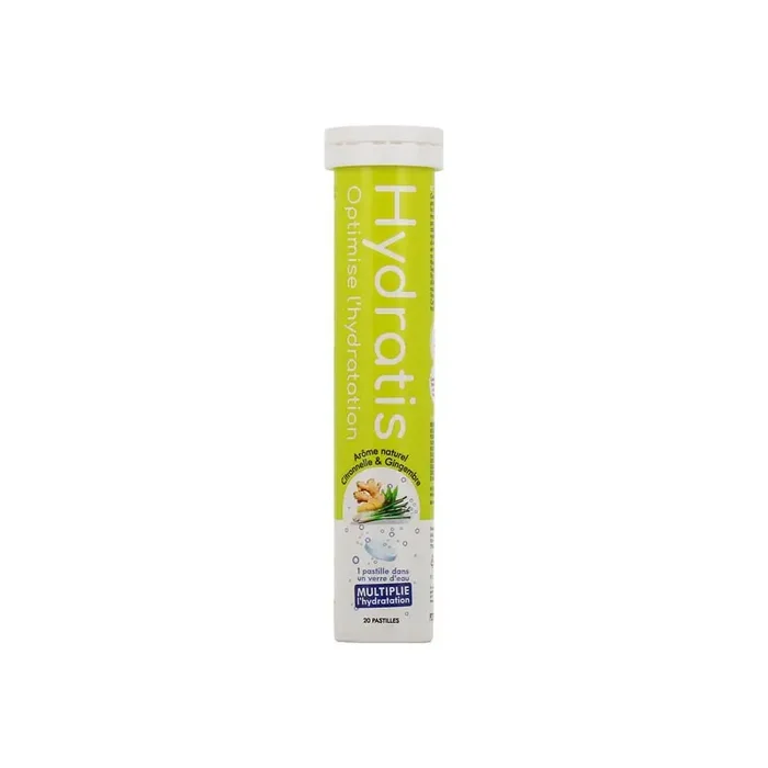 Hydratis citronnelle gigembre 20 pastilles effervescentes