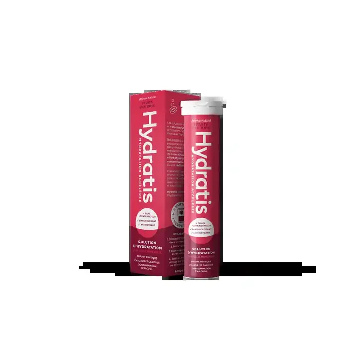 Hydratis hydratation acceleree arome fruit du bois 20 comprimes