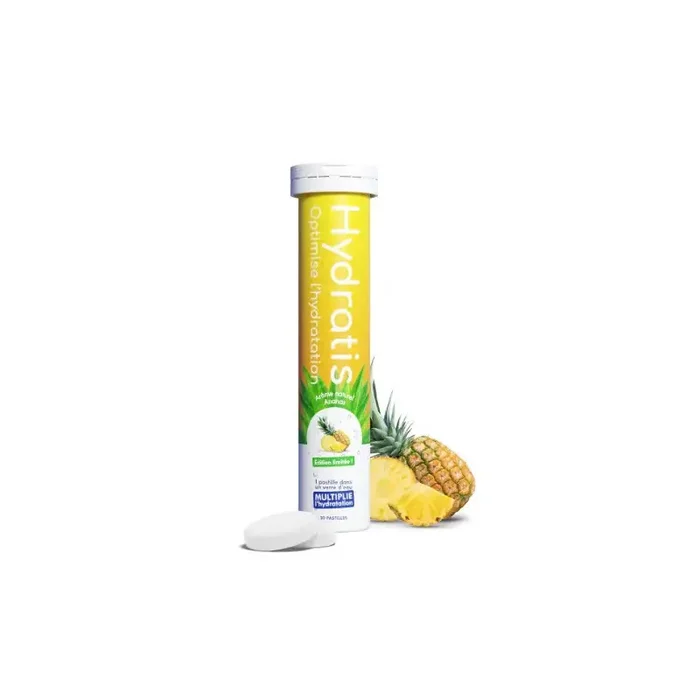 hydratis optimise l‘hydratation arome ananas 20 pastilles