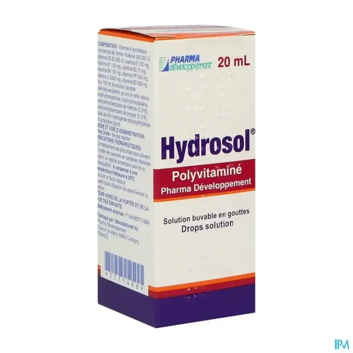 Hydrosol polyvitamine pharmadev solution buvable gout 20ml