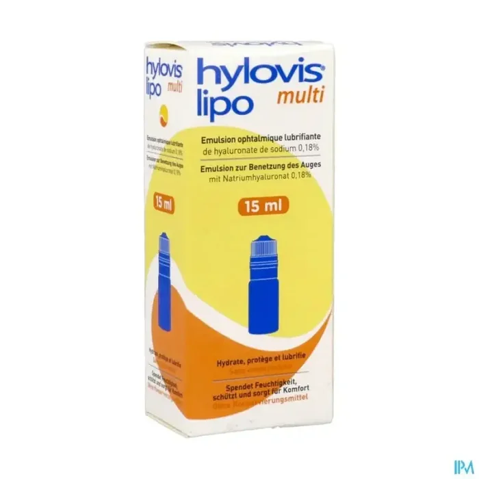 Hylovis lipo multi emulsion ophtalmique lubrifiant occulaire 15ml