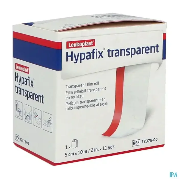Hypafix transparent film adhesif 10m x 5cm