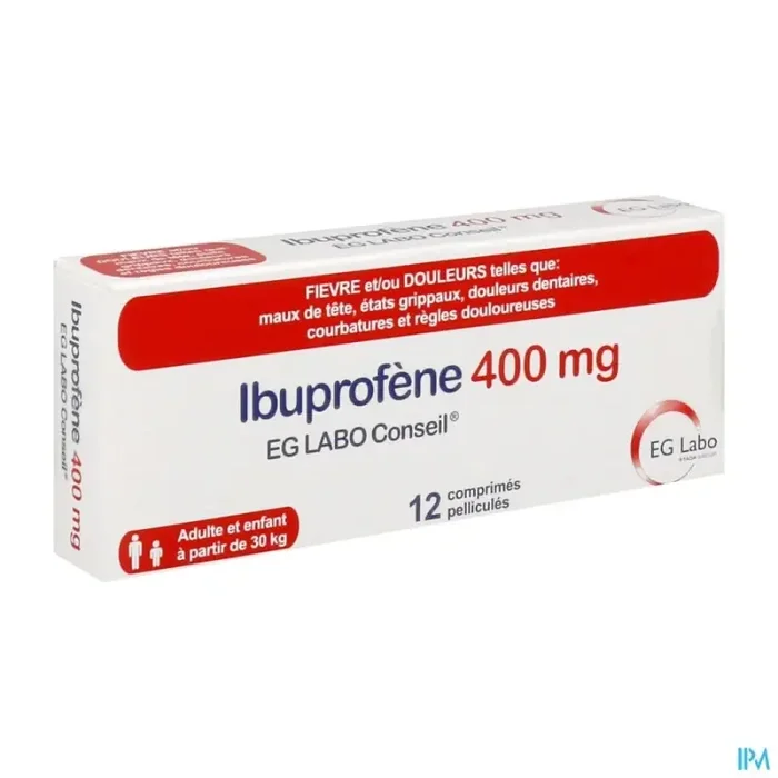 Ibuprofene eg labo conseil 400mg comprime 12