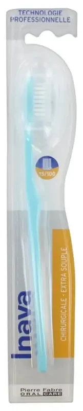 Inava Brosse à Dents 15/100 Chirurgicale – Couleur Turquoise