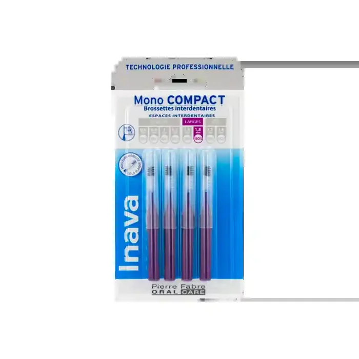 Inava Mono Compact violette ISO5 – 4 brossettes interdentaires