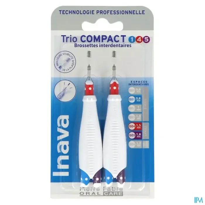 Inava trio compact brossette 1/4/5 manche 2 + tete 6
