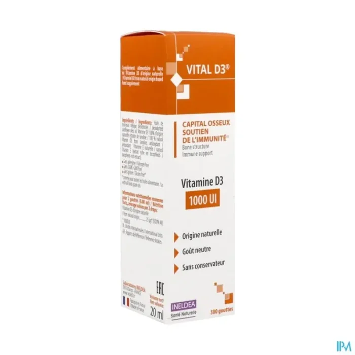 Ineldea isn vital d3 capital osseux immunite 20ml